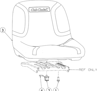 Seat Diagram and Parts List for RZT-S54KH (17ARCBDA056)(2016) Cub Cadet Lawn Tractor